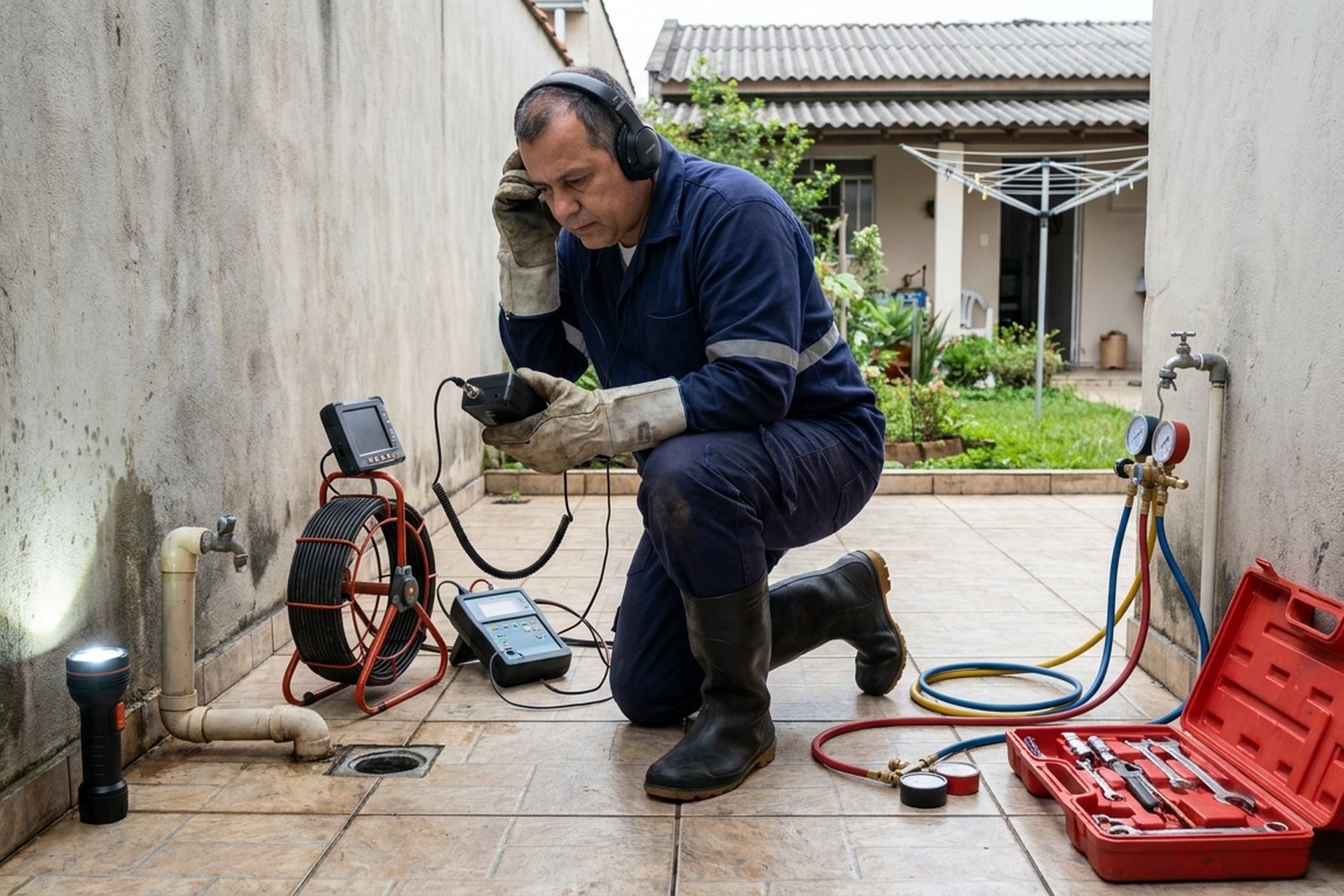 Detecção de Vazamento de Esgoto em Uberaba‑MG